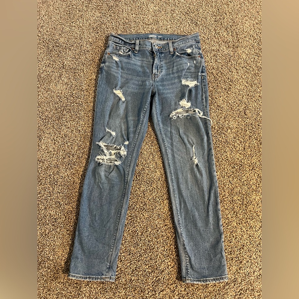Old Navy Ripped Boyfriend Midrise Jeans - Size 4